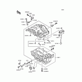 Схема узла: Картер двигателя для Kawasaki EX250 ZZR250