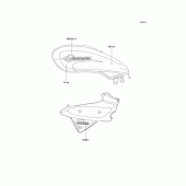 Схема вузла: Decals(ebony/gray) для Kawasaki VN250 Eliminator 250V