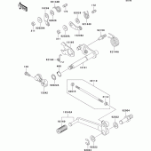 Схема узла: Переключатель передач для Kawasaki ZX1100 ZZ-R1100