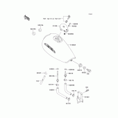 Схема вузла: Паливний бак для Kawasaki EL250 Eliminator 250