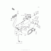 Схема вузла: Вихлопна система для Kawasaki ER650 Z650