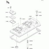 Схема узла: Клапанная крышка для Kawasaki ZX750 ZXR750R