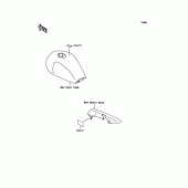 Схема вузла: Інформаційні наклейки для Kawasaki ZR1100 Zephyr 1100RS