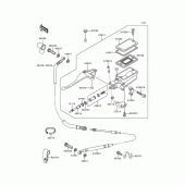 Схема узла: Главный цилиндр сцепления для Kawasaki ZG1200 Voyager XII