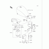 Схема вузла: Fuel evaporative system(ca) для Kawasaki VN750 Vulcan 750