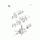 Схема вузла: Колінчастий вал для Kawasaki BN125 Eliminator