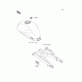 Схема вузла: Інформаційні наклейки для Kawasaki ER400 ER-4N