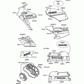 Схема вузла: Decals(blue/white)(zx1000-b3) для Kawasaki ZX1000 ZX-10