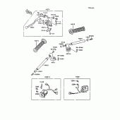Схема узла: Руль & Пульт управления рулевой для Kawasaki ZX600 GPX600R