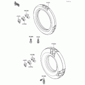 Схема вузла: Rear Шина x для Kawasaki ZG1000 Concours