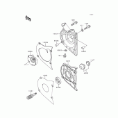 Схема узла: Водяной насос для Kawasaki KLE500