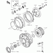 Схема вузла: Зчеплення для Kawasaki ZX900 Ninja ZX-9R