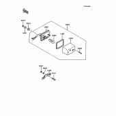 Схема вузла: Taillight(s) для Kawasaki KMX125