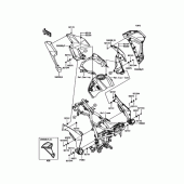 Схема вузла: Дефлектори для Kawasaki KLE250 Versys-X 250 ABS