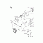 Схема вузла: Генератор для Kawasaki BJ250 Estrella