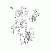 Схема вузла: Кришка двигуна (s) для Kawasaki ZR750 Z750