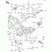 Схема вузла: Батарейний відсік для Kawasaki ZX600 ZZ-R600