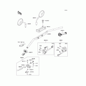 Схема узла: Руль & Пульт управления рулевой для Kawasaki KLX250 KLX250