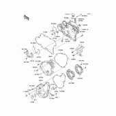 Схема вузла: Engine cover(s) для Kawasaki KL650