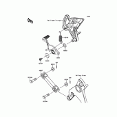 Схема вузла: Лапка гальма для Kawasaki ZR1000 Z1000 ABS