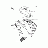 Схема вузла: Fuel Evaporative System (CA) для Kawasaki ZX636 Ninja ZX-6R ABS KRT Edition