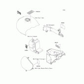 Схема вузла: Інформаційні наклейки для Kawasaki EJ650 W650