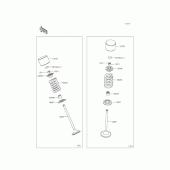 Схема вузла: Клапан для Kawasaki BX250 NINJA 250SL