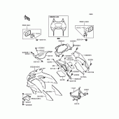 Схема вузла: Обтічник для Kawasaki ZX400 ZZR400