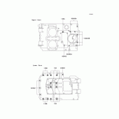 Схема вузла: Болти картера двигуна для Kawasaki KLE500
