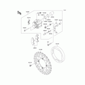 Схема вузла: Переднє гальмо для Kawasaki KLX250 KLX250