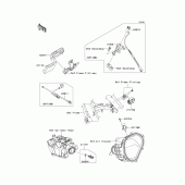 Схема вузла: Fuel injection для Kawasaki KX250/ KX252 KX250F