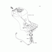 Схема вузла: Паливний насос для Kawasaki ZG1400 Concours 14