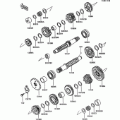 Схема узла: Трансмиссия для Kawasaki ZX600 GPX600R