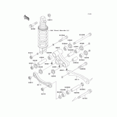 Схема вузла: Задня підвіска для Kawasaki ZX1100 Ninja ZX-11