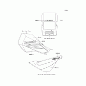 Схема вузла: Decals(ebony)(gaf) для Kawasaki KL250 KL250 Super Sherpa