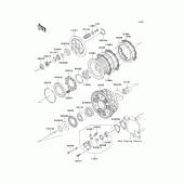 Схема вузла: Зчеплення для Kawasaki ZX1200 ZZR1200