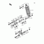 Схема вузла: Підвіска/амортизатор для Kawasaki KMX80 KSR-II