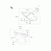 Схема вузла: Side cover для Kawasaki KX250/ KX252 KX250
