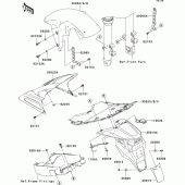 Схема вузла: Крило для Kawasaki ZR750 Z750