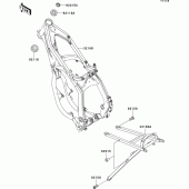 Схема вузла: Рама для Kawasaki KX250/KX252 KX250