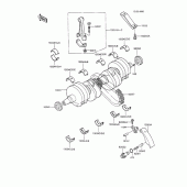 Схема вузла: Колінчастий вал для Kawasaki ZX600 GPX600R