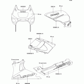 Схема вузла: Decals(blue/graystone) для Kawasaki ZX600 ZZ-R600