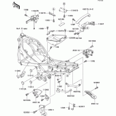 Схема узла: Батарейный отсек для Kawasaki ZX600 ZZ-R600