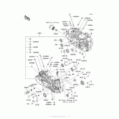 Схема вузла: Картер двигуна для Kawasaki VN1700 Vulcan 1700 Voyager