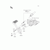 Схема вузла: Brake pedal/torque link для Kawasaki ZG1400 Concours 14 ABS