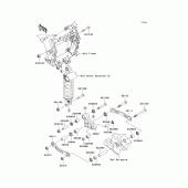 Схема узла: Задняя подвеска для Kawasaki ZX1400 Ninja ZX-14