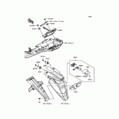 Схема вузла: Taillight(s) для Kawasaki ZR800 Z800