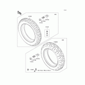 Схема вузла: Шини для Kawasaki VN1700 Vulcan 1700 Classic