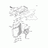Схема узла: Радиатор для Kawasaki ZX1400 Ninja ZX-14