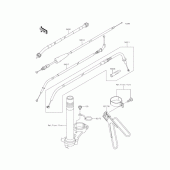 Схема узла: Тросики для Kawasaki KL110 KSR PRO